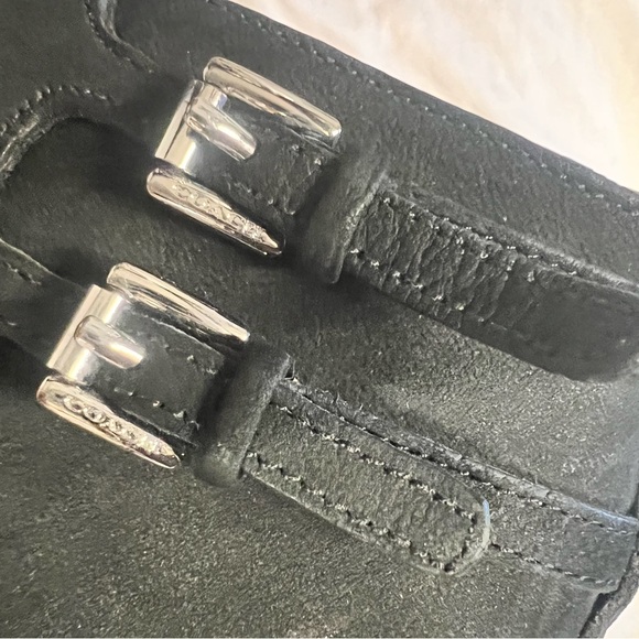 Coach black suede booties, barely worn, size 5.5B - Picture 5 of 5
